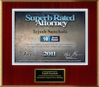 Avvo Superb Rated Attorney 2011