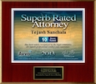 Avvo Superb Rated Attorney 2013